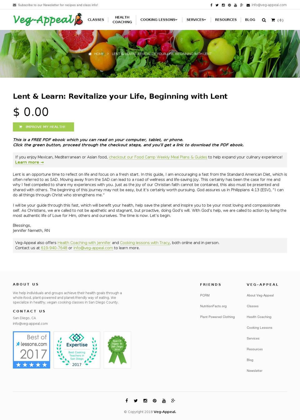 Veg-Appeal Shopify theme site example gospelandgreens.com