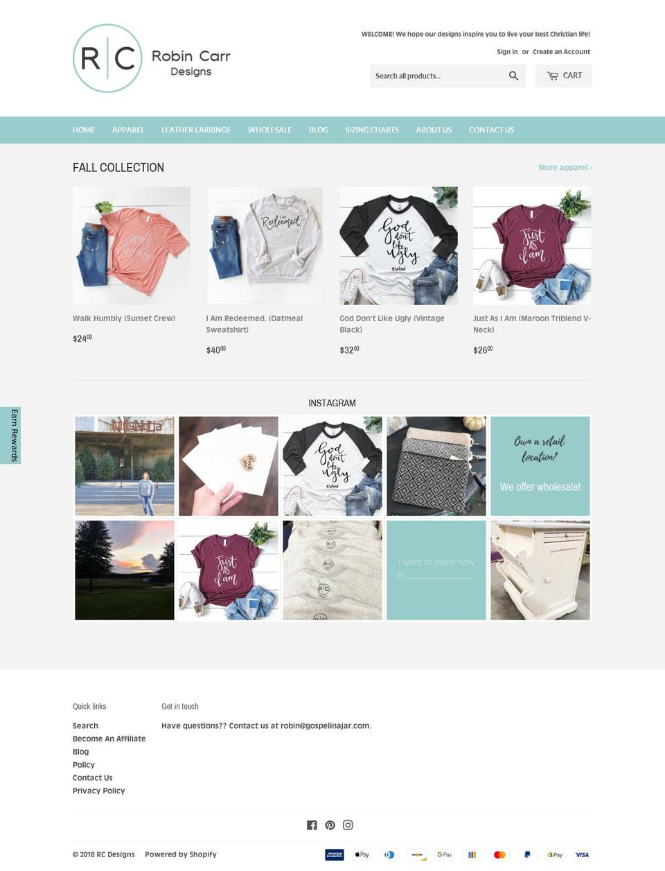 gospelinajar.com — Shopify storefront screenshot