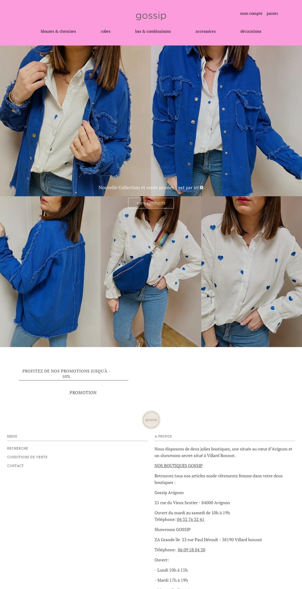gossip-avignon.com — Shopify storefront screenshot