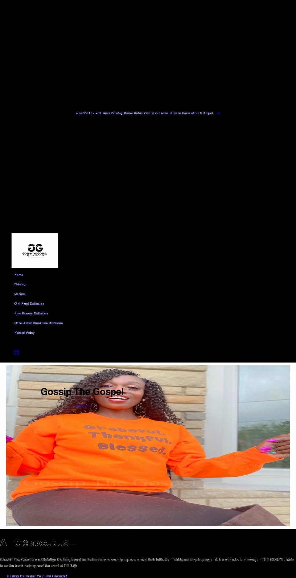 gossipthegospel.com shopify website screenshot
