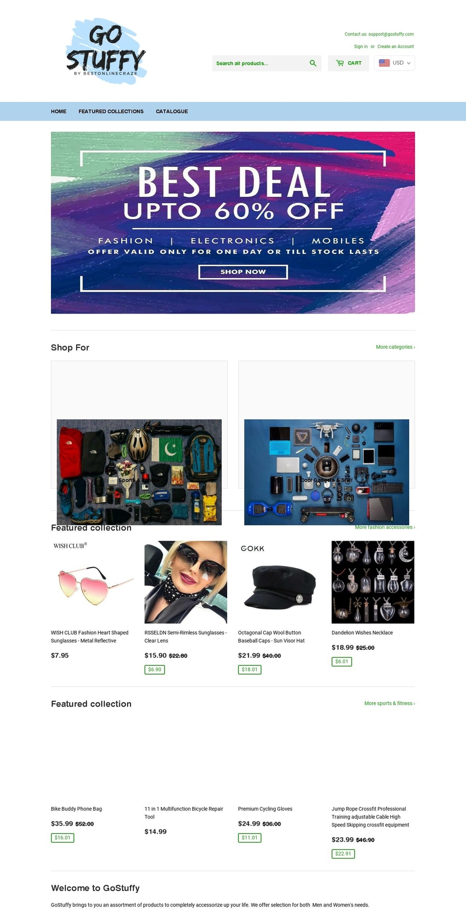 gostuffy.com — Shopify storefront screenshot
