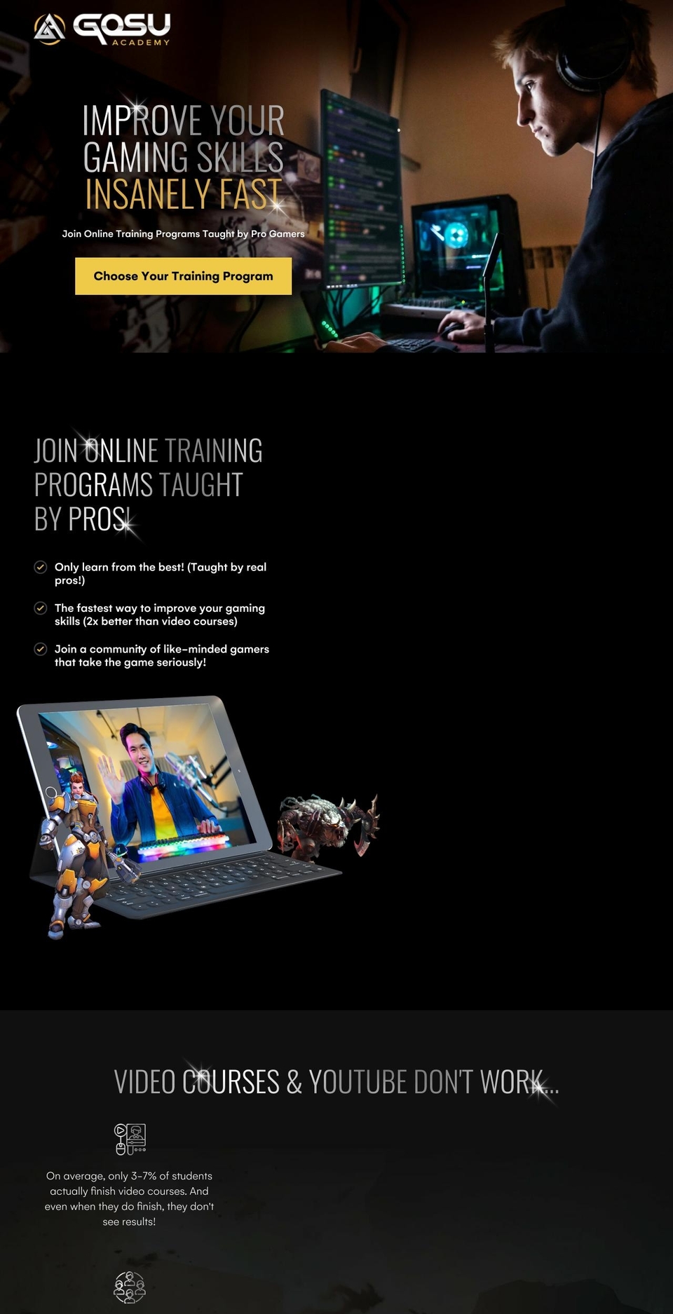 gosuacademy.com shopify website screenshot