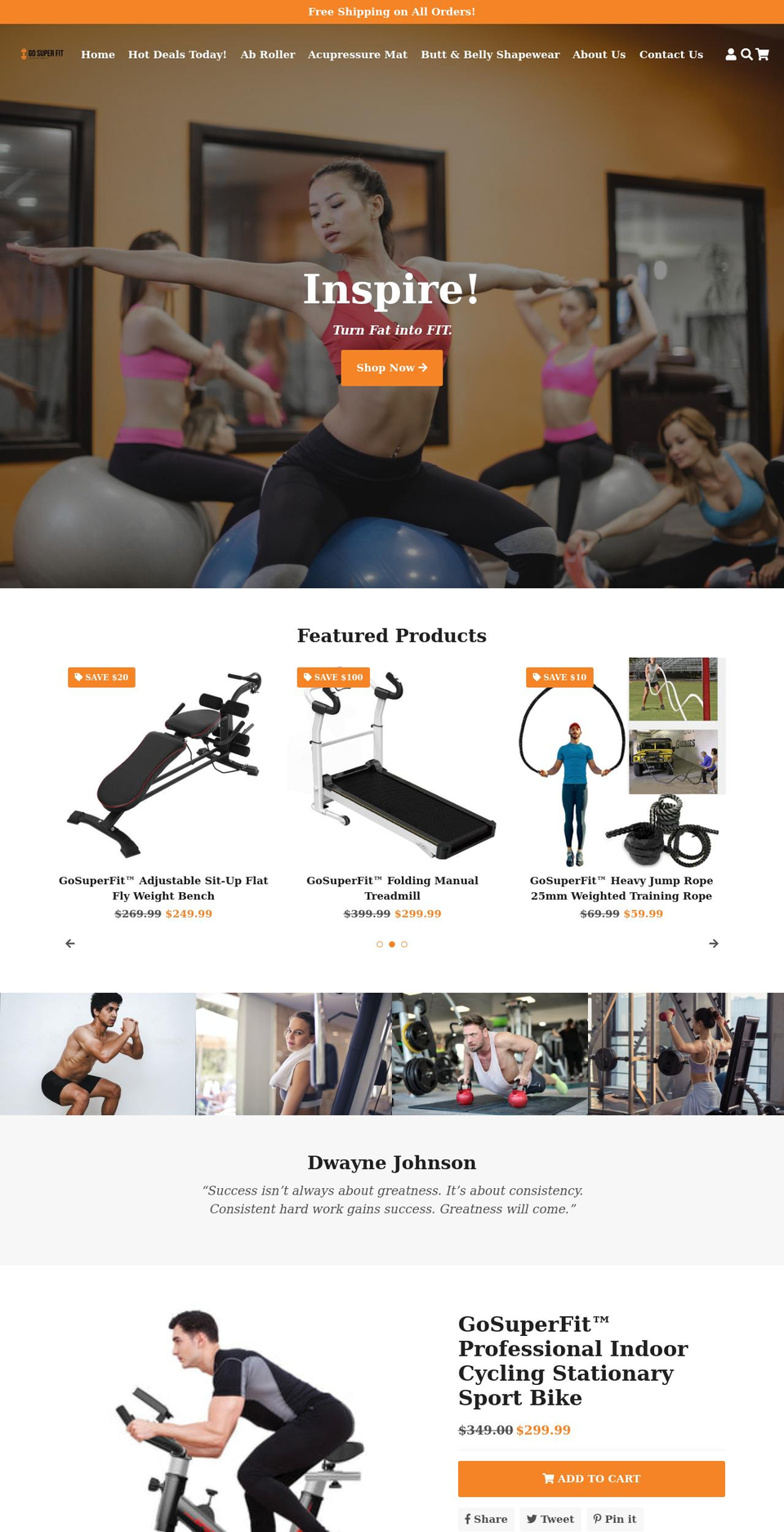 gosuperfit.com shopify website screenshot