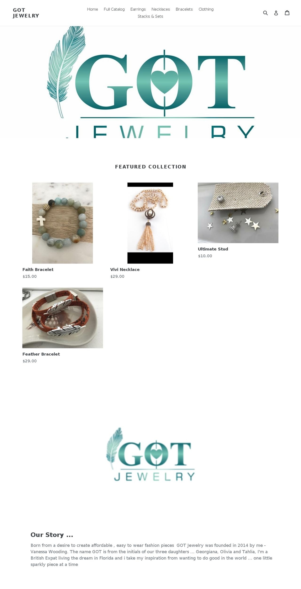 got-jewelry.com — Shopify storefront screenshot