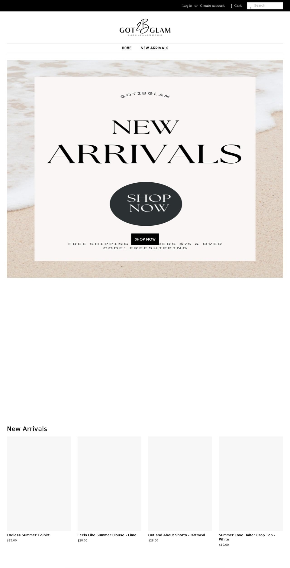 got2bglam.com shopify website screenshot