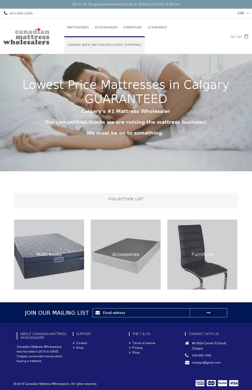 gotbeds.ca shopify website screenshot