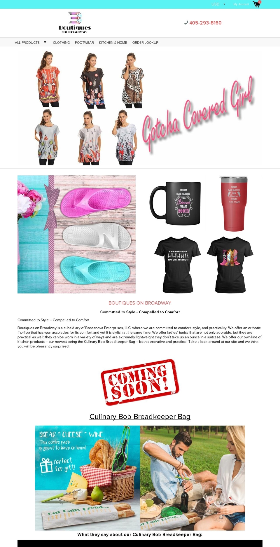 gotchacoveredgirl.com — Shopify storefront screenshot