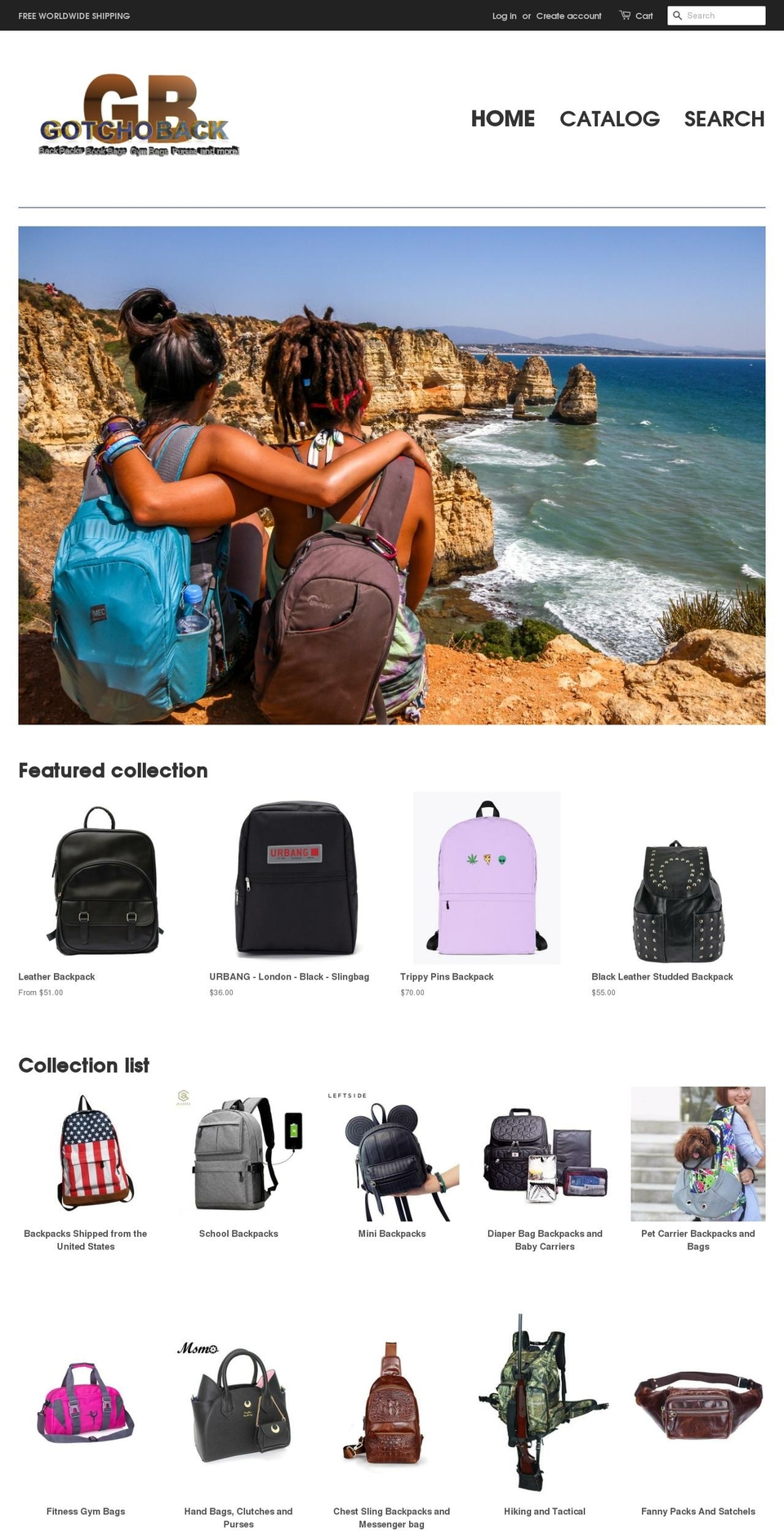 gotchoback.com shopify website screenshot