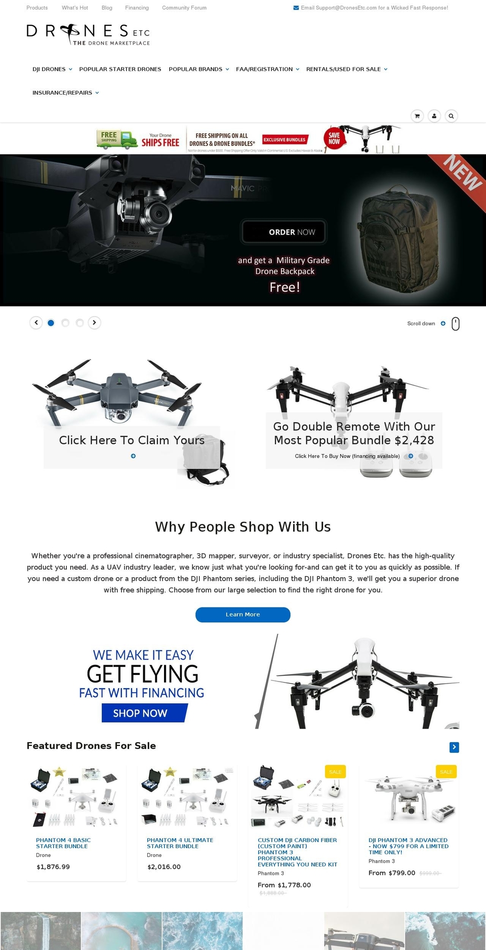 [Plus] Drones Etc - AFFIRM Shopify theme site example gotdrones.net