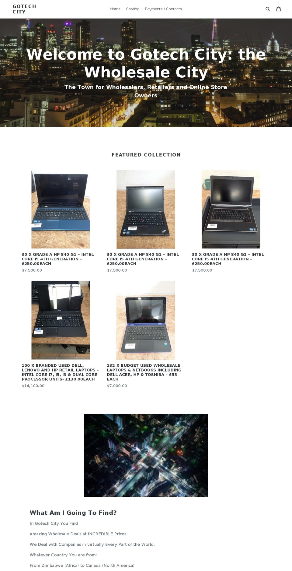 gotechcity.com — Shopify storefront screenshot