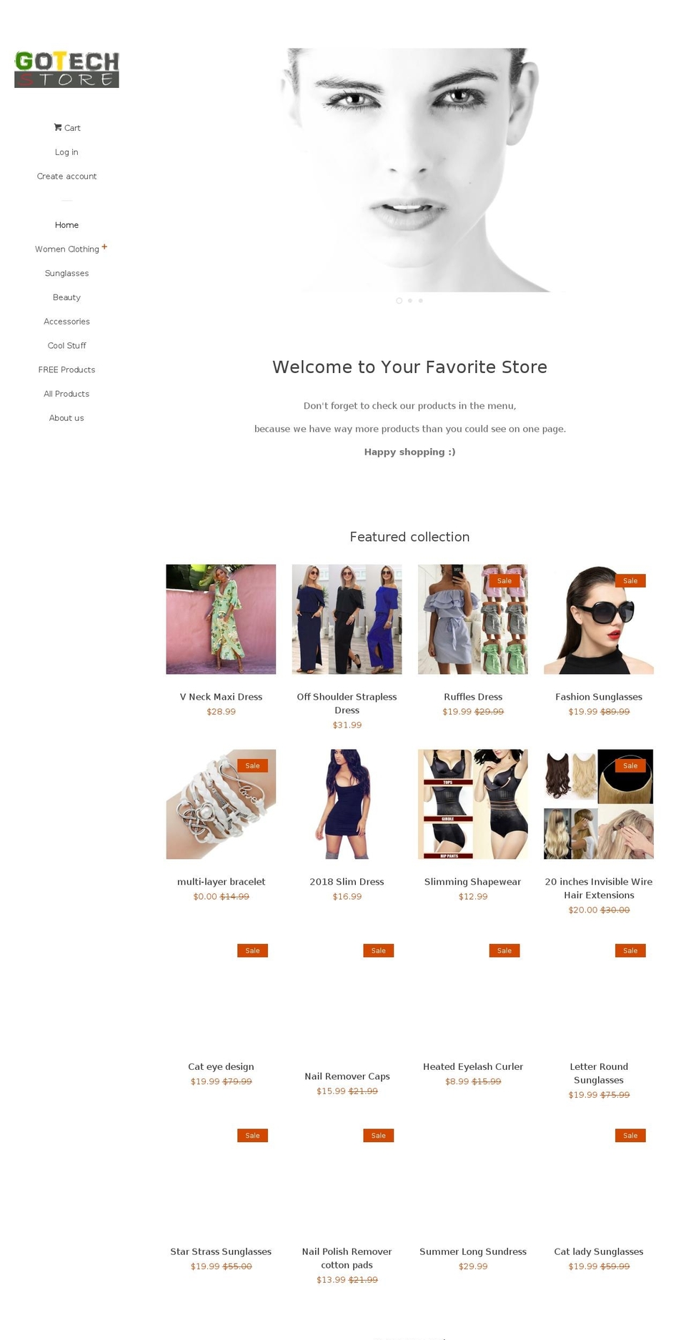 gotechstore.com shopify website screenshot