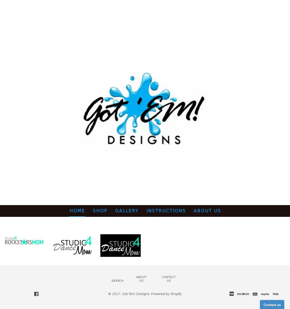 gotemdesigns.com shopify website screenshot