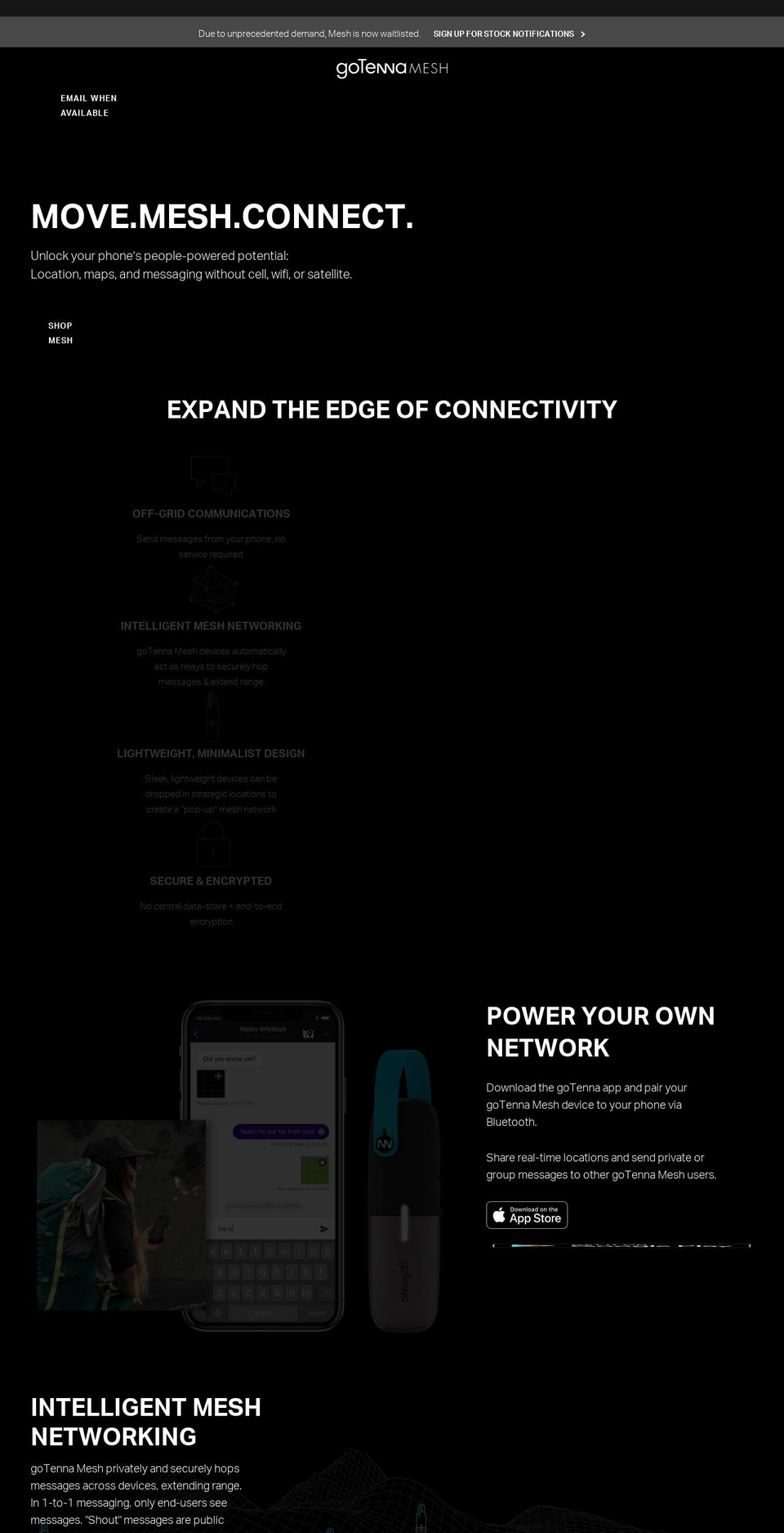 gotennamesh.com shopify website screenshot