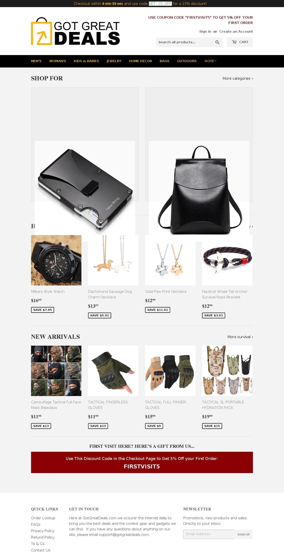 gotgreatdeals.com — Shopify storefront screenshot