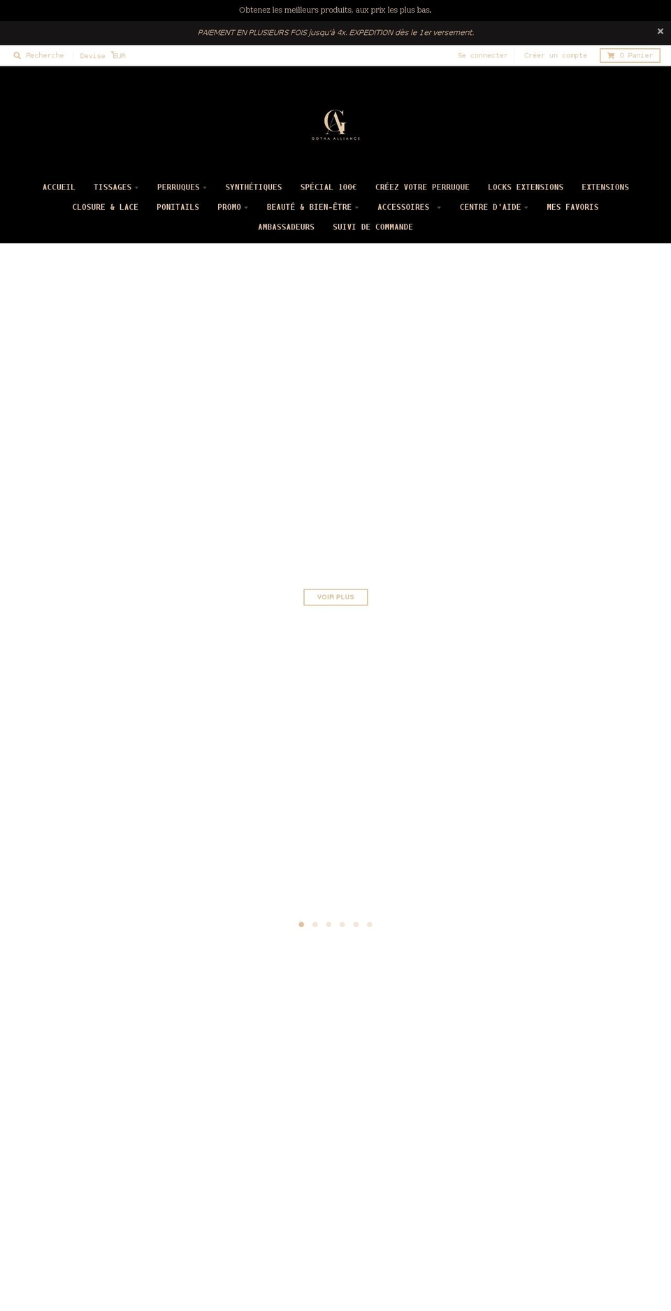 gothaalliance.com shopify website screenshot
