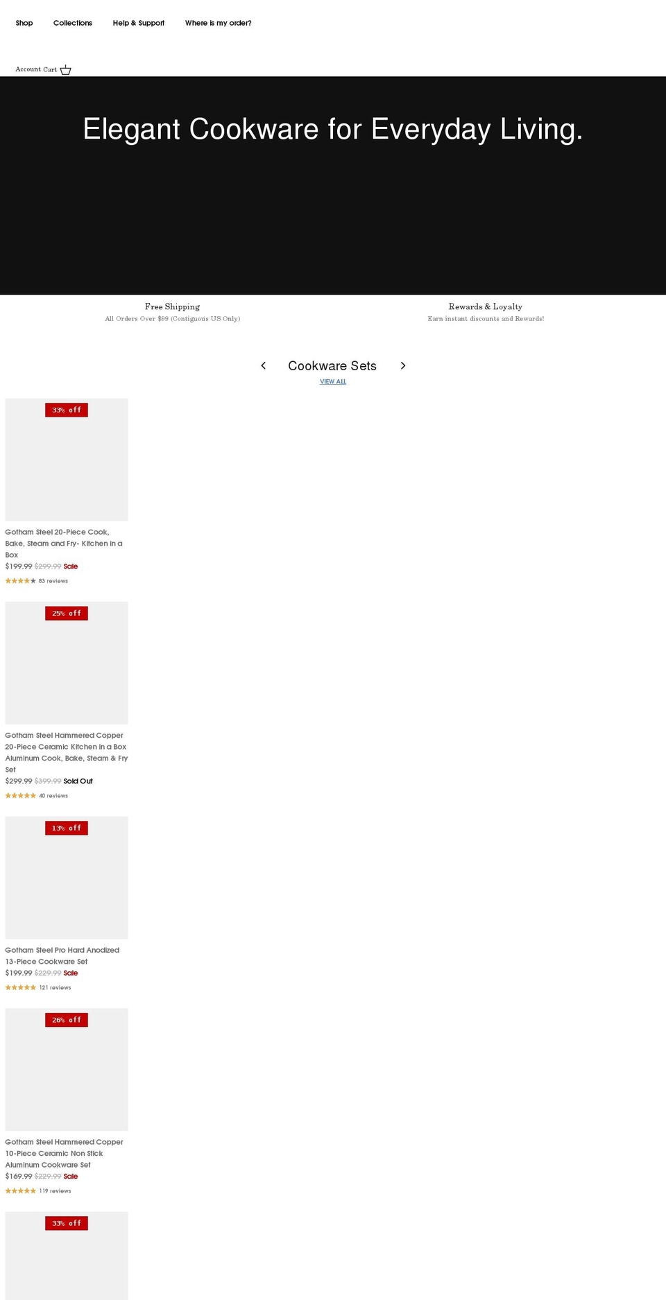 gothamsteelfamily.com shopify website screenshot
