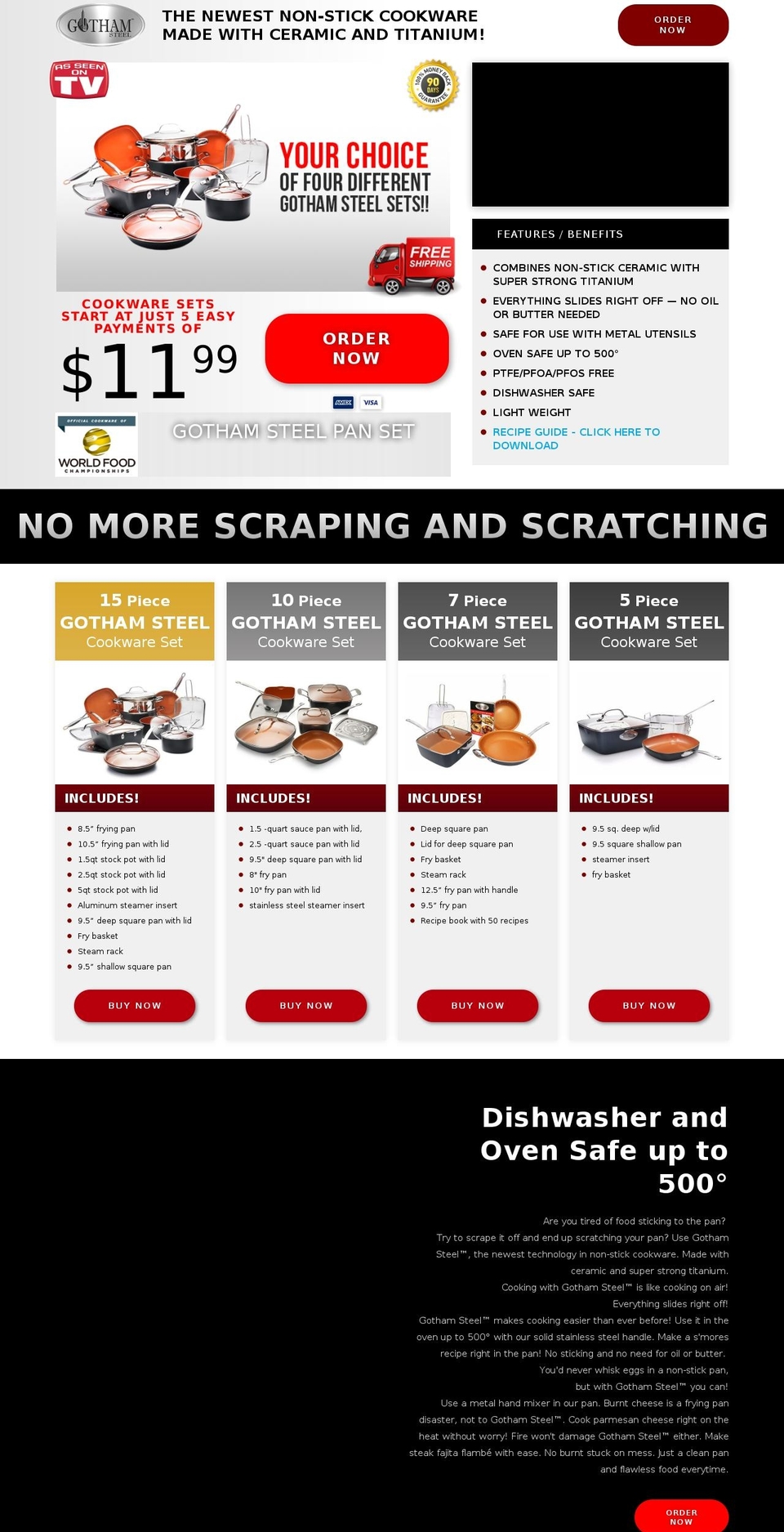 gothamsteelstoresite.com shopify website screenshot