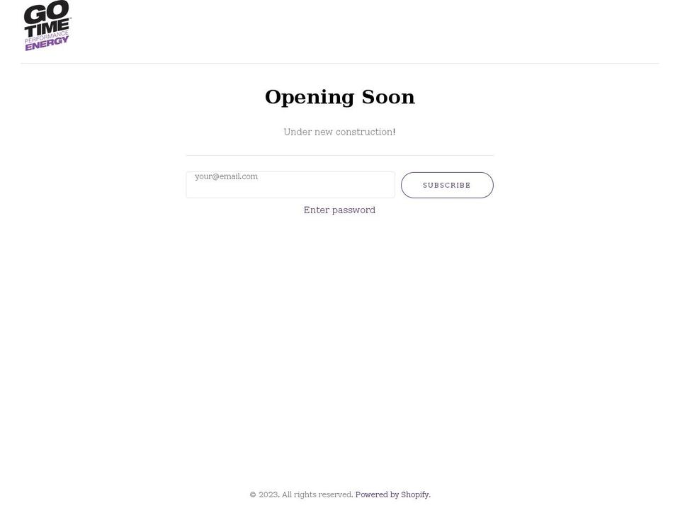 gotimeenergy.com shopify website screenshot