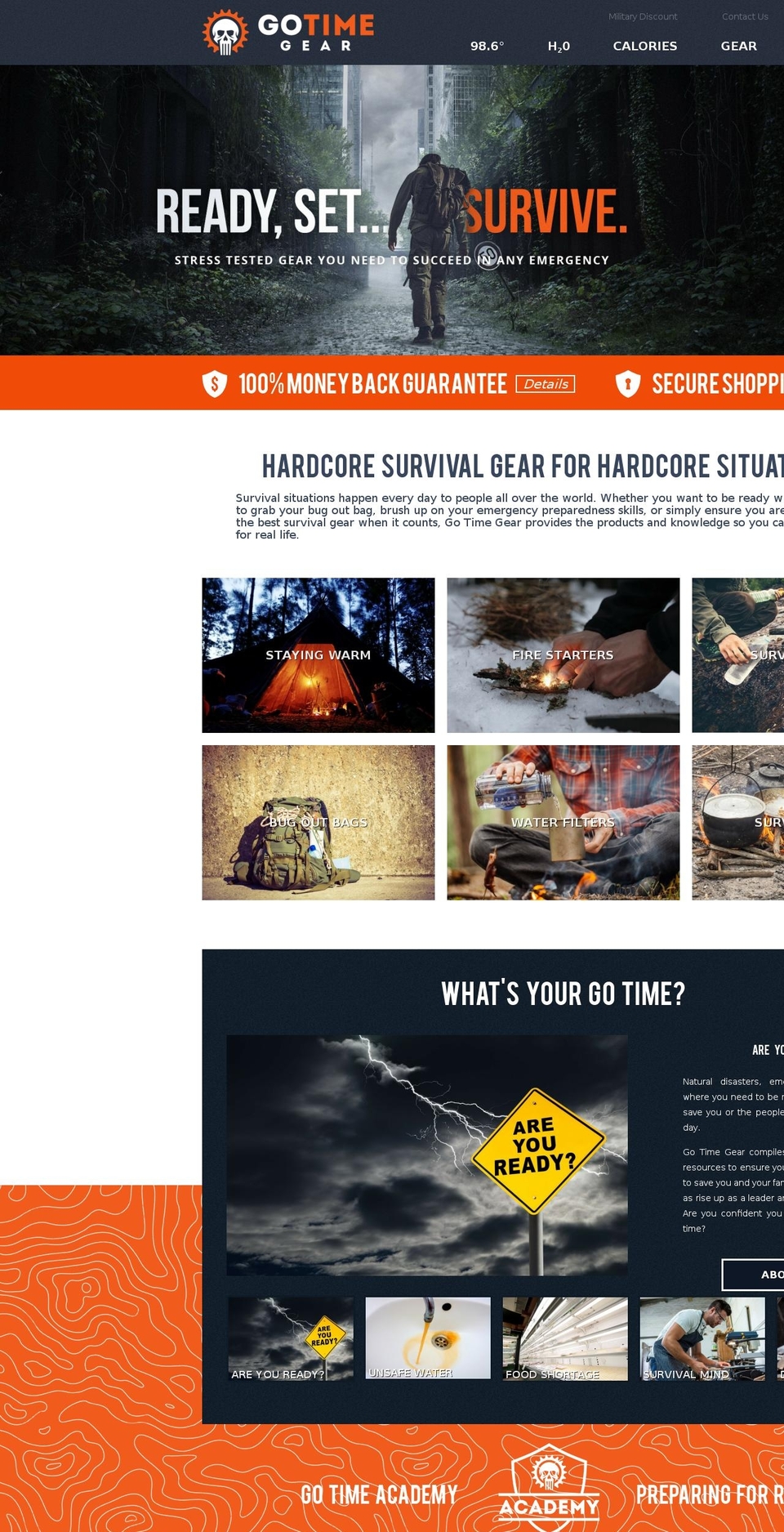 gotimegear.com shopify website screenshot