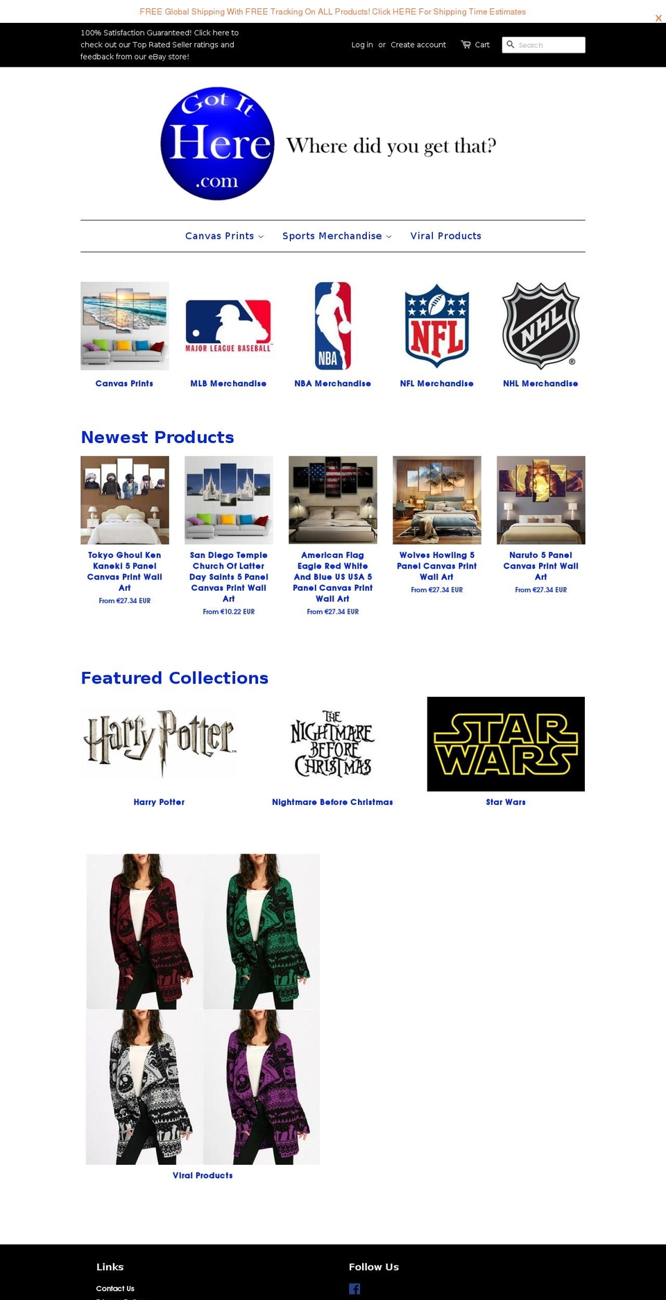 gotithere.com shopify website screenshot