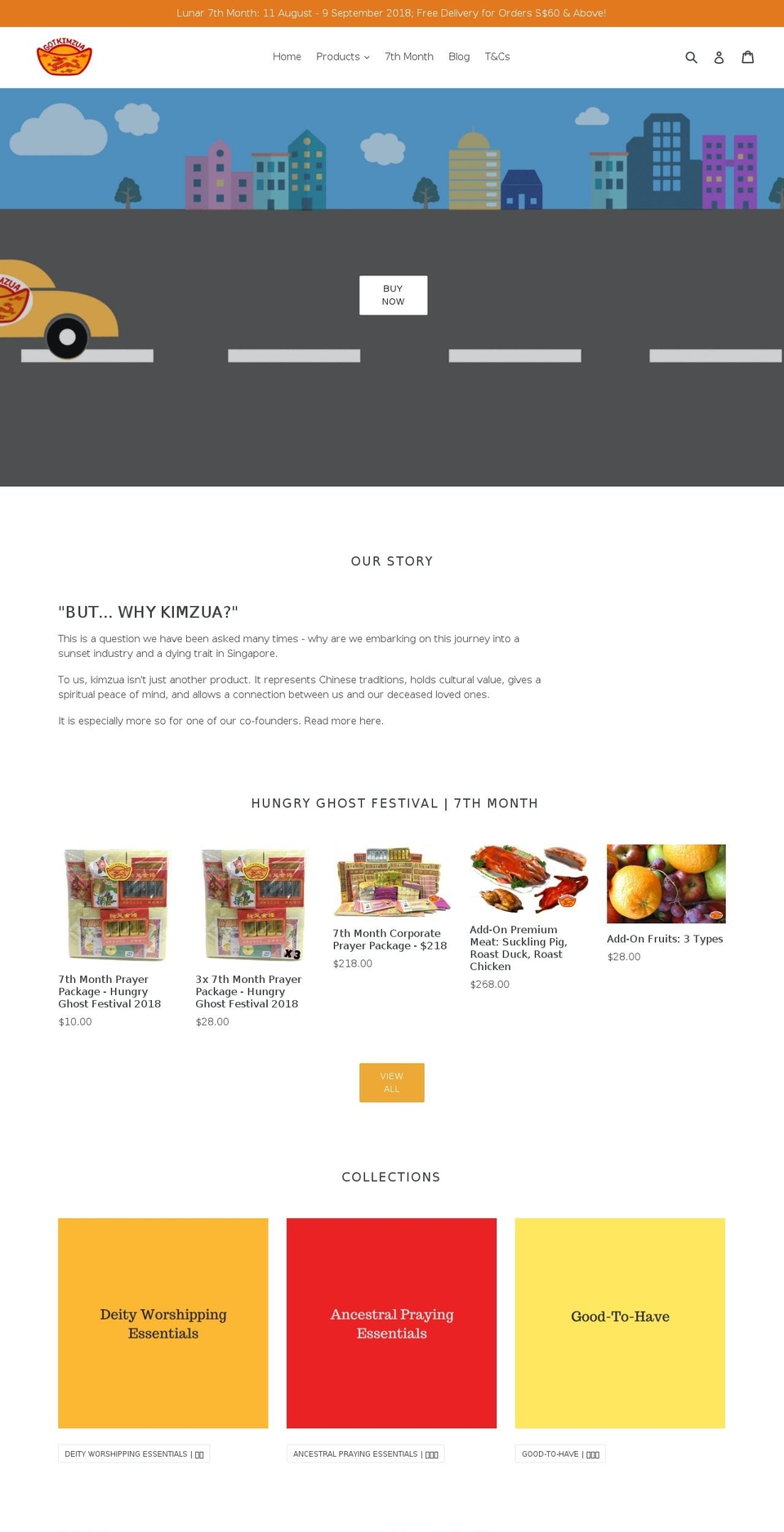gotkimzua.com — Shopify storefront screenshot
