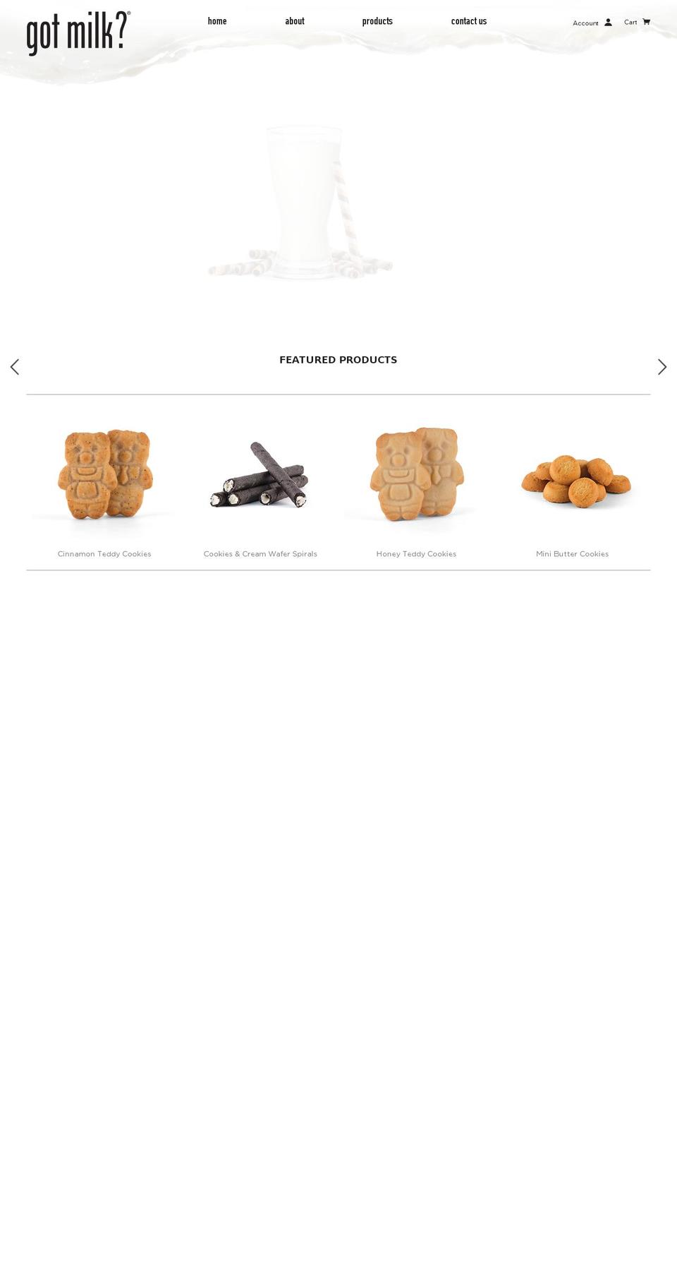 gotmilksnacks.com shopify website screenshot