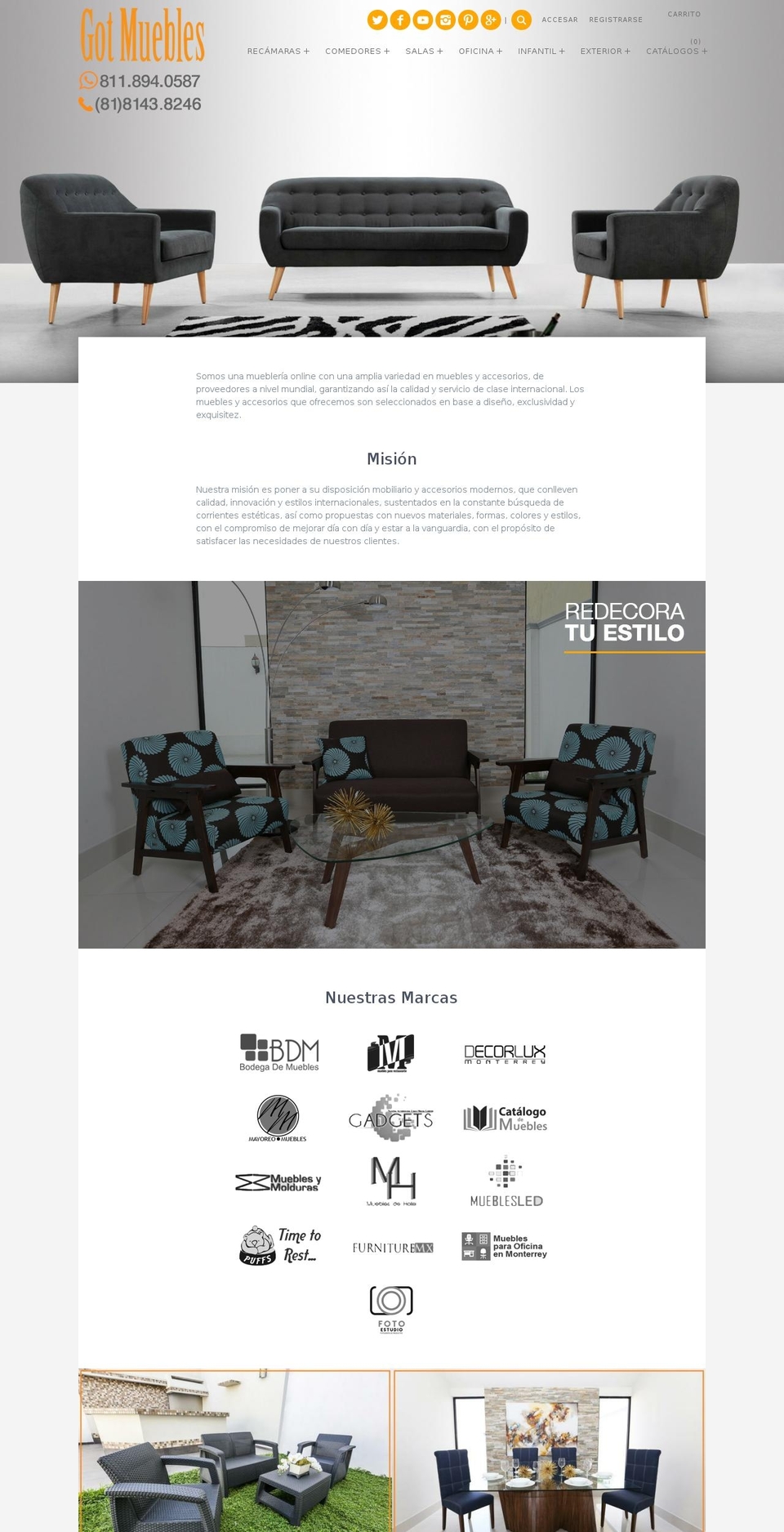 gotmuebles.com shopify website screenshot