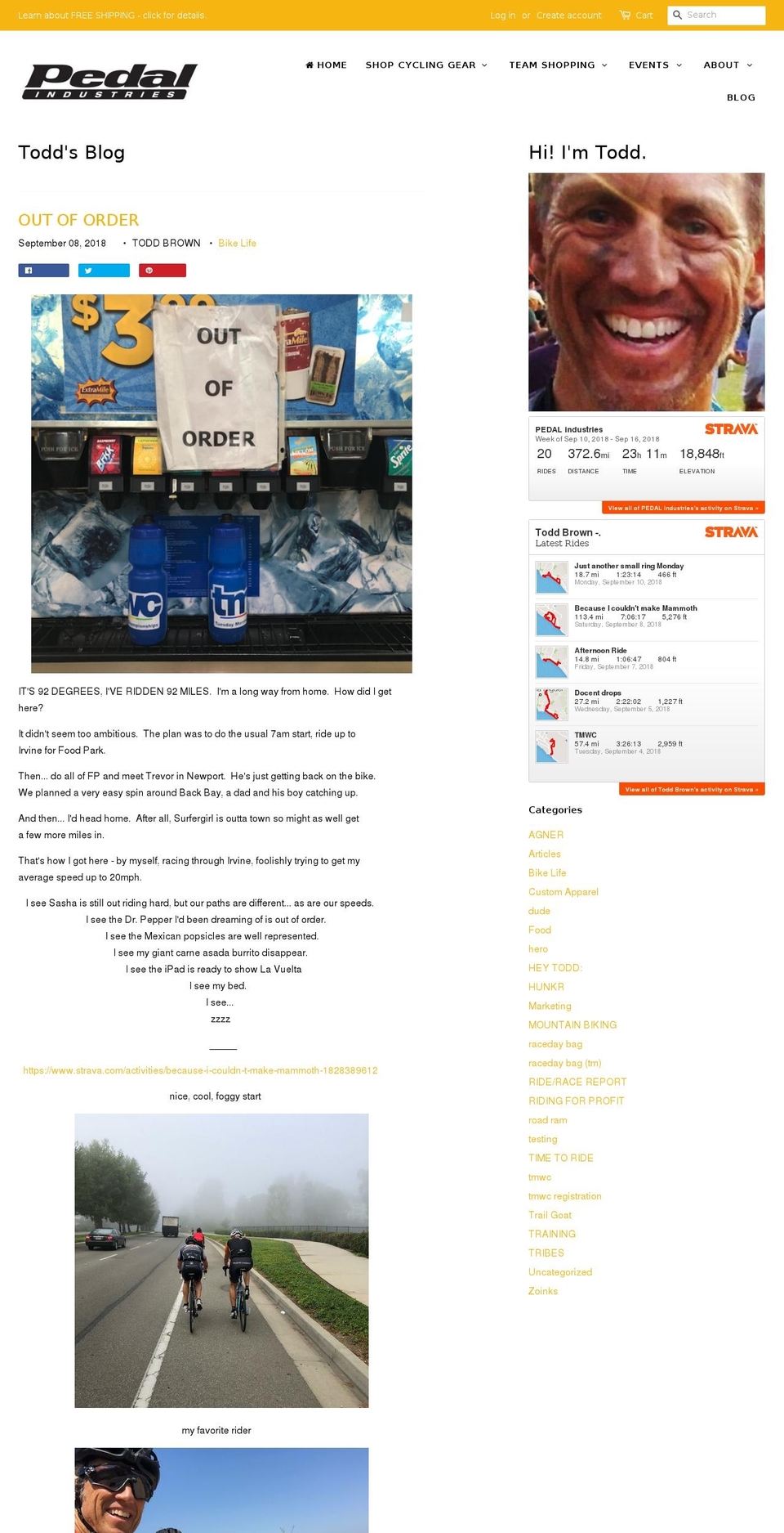 gotoddbrown.com — Shopify storefront screenshot