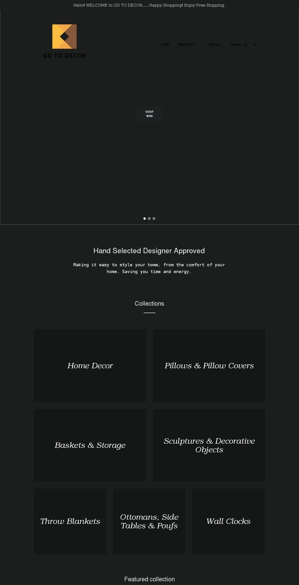 gotodecor.com shopify website screenshot