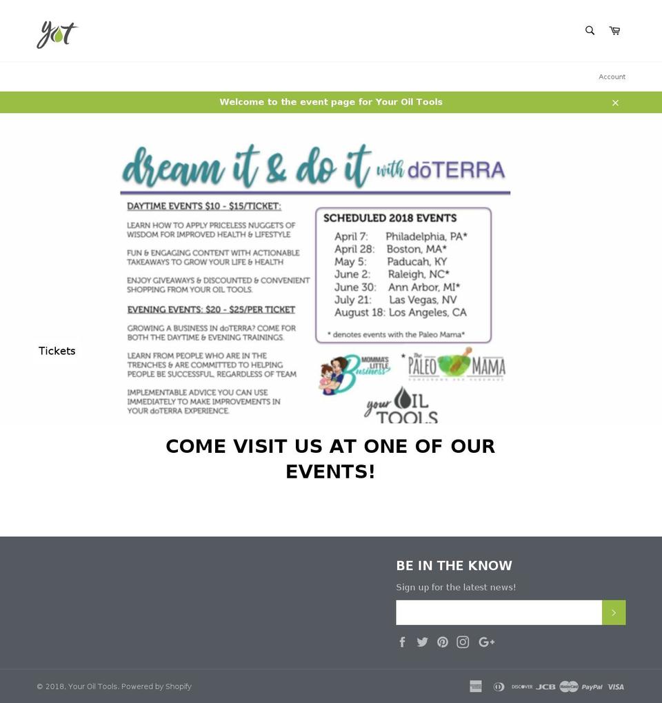 gotoils.net shopify website screenshot