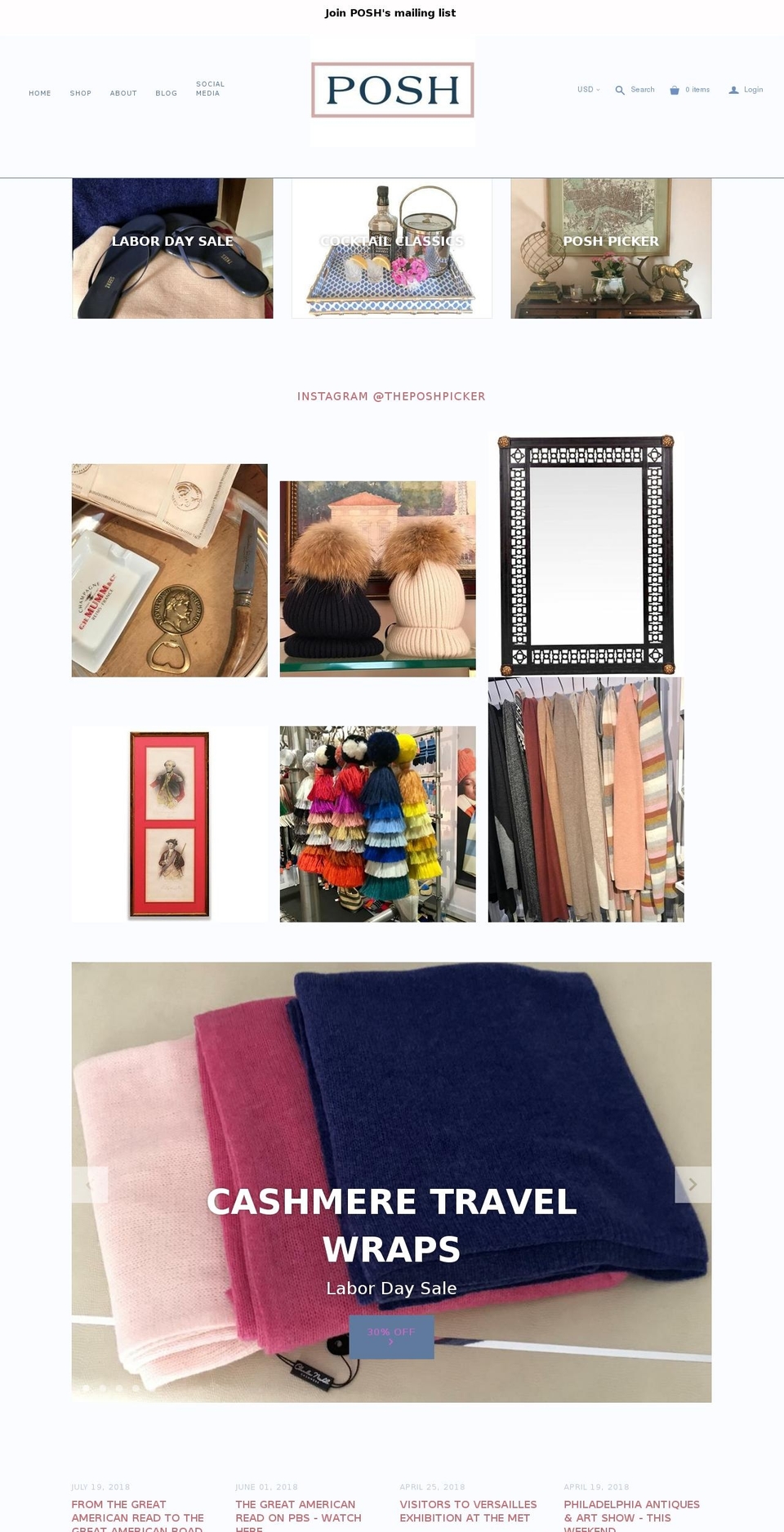 gotoposh.com shopify website screenshot