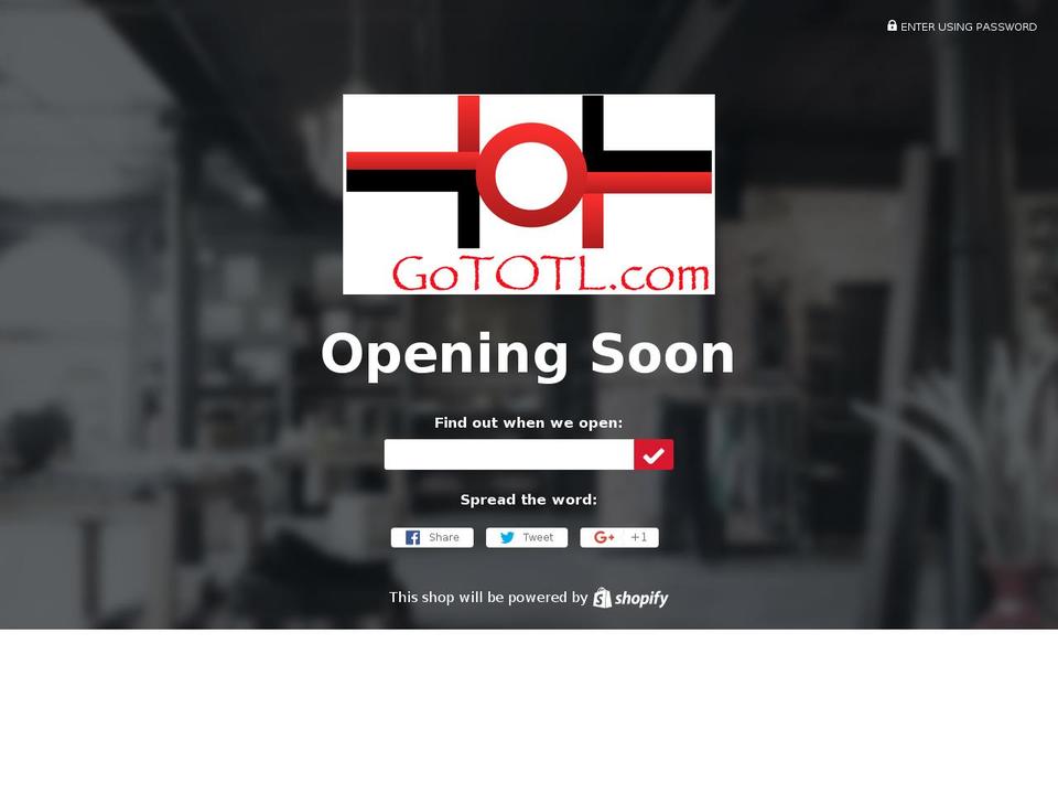 gototl.com shopify website screenshot