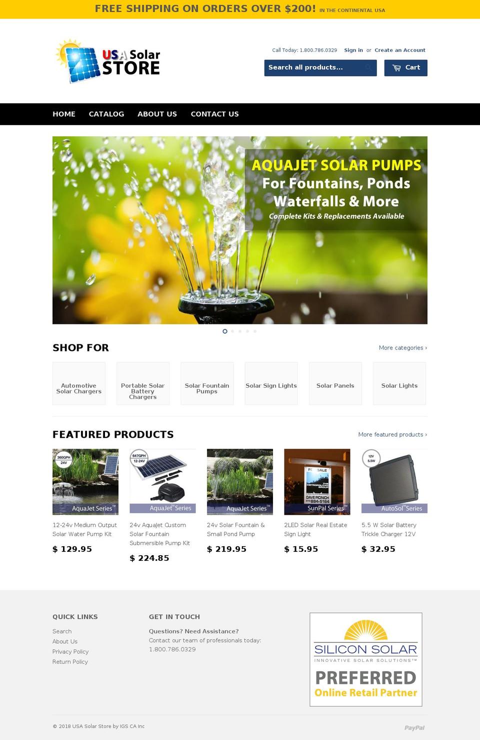 gotsolarstore.com — Shopify storefront screenshot