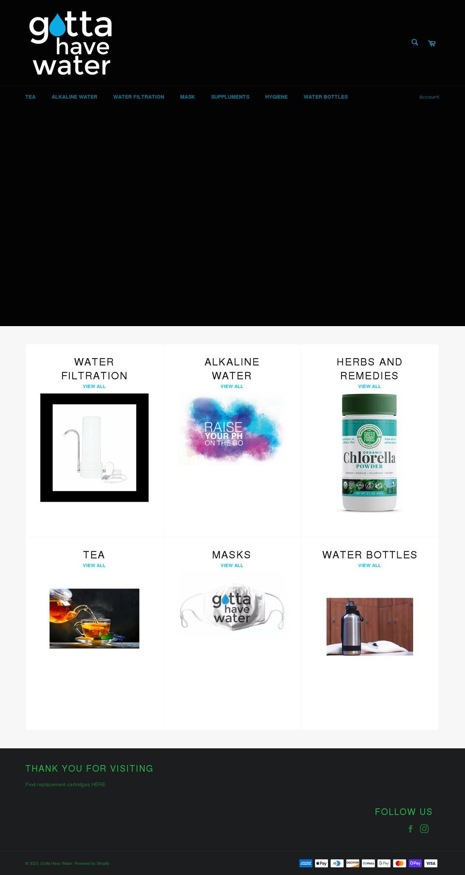 gotta-have-water.myshopify.com shopify website screenshot