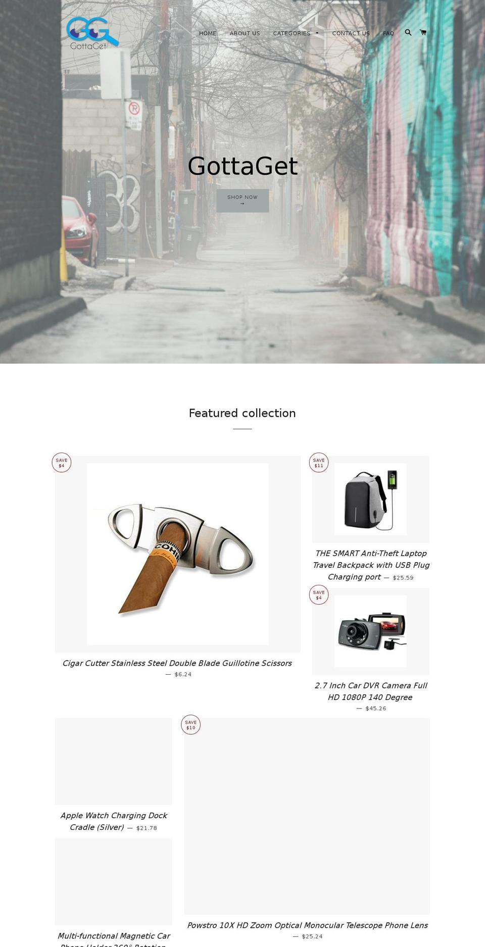 gottaget.ca shopify website screenshot