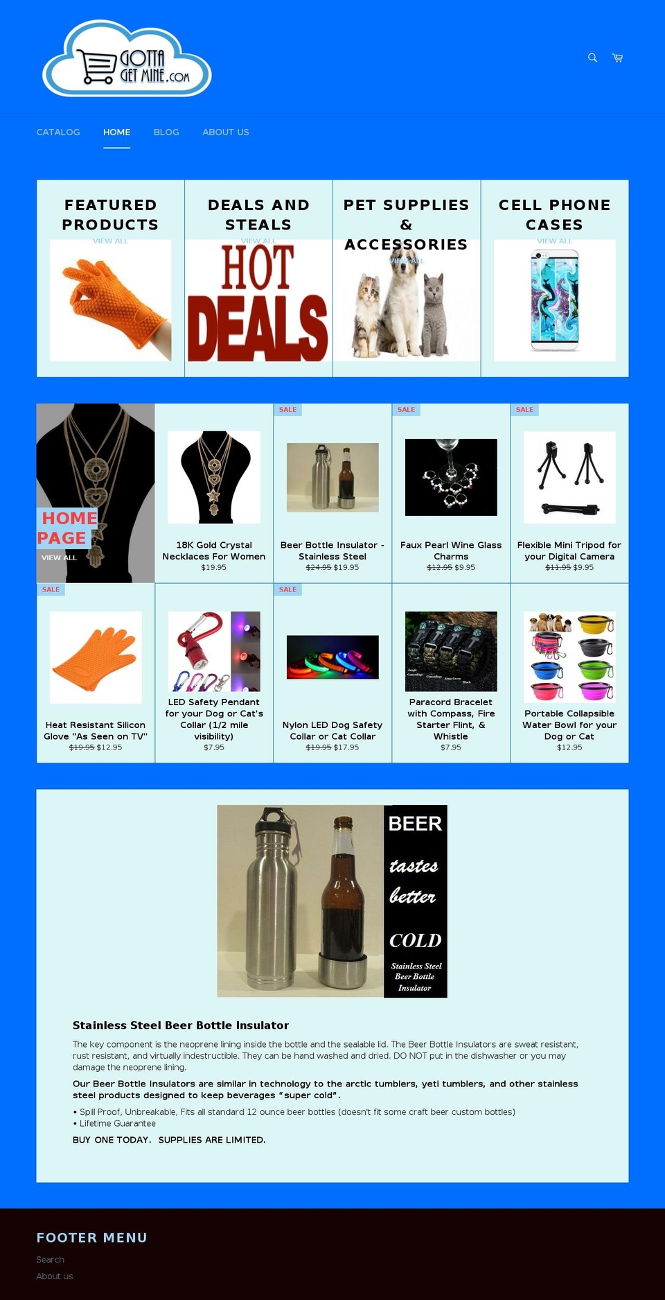 gottagetmine.com shopify website screenshot