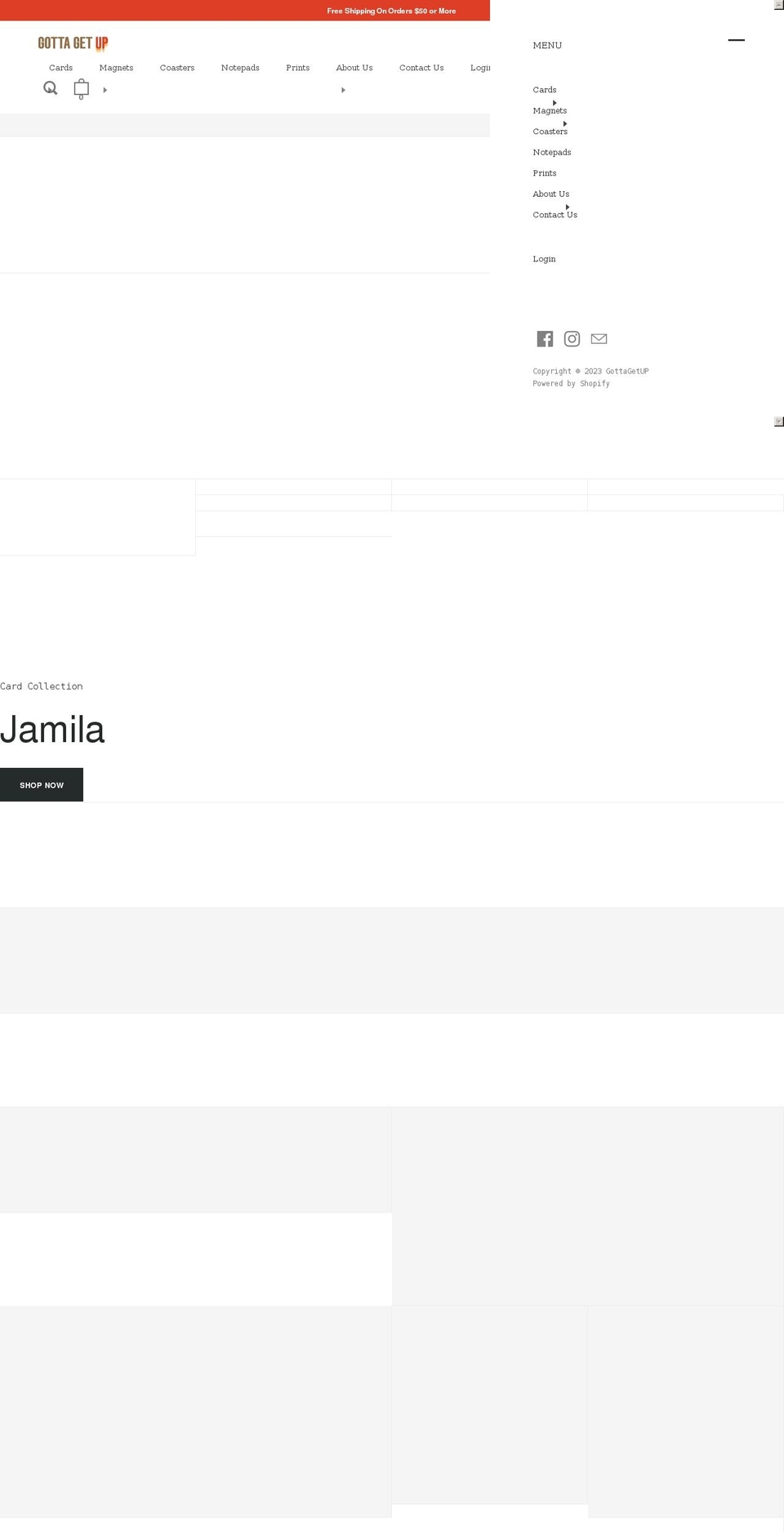 gottagetup.com shopify website screenshot