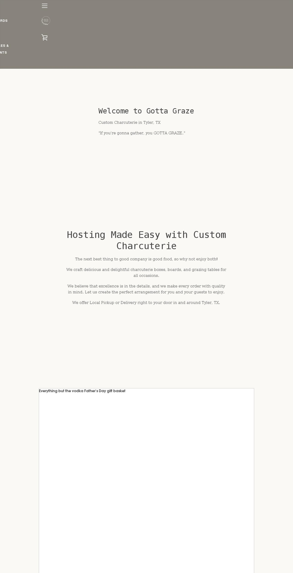 gottagraze.com shopify website screenshot