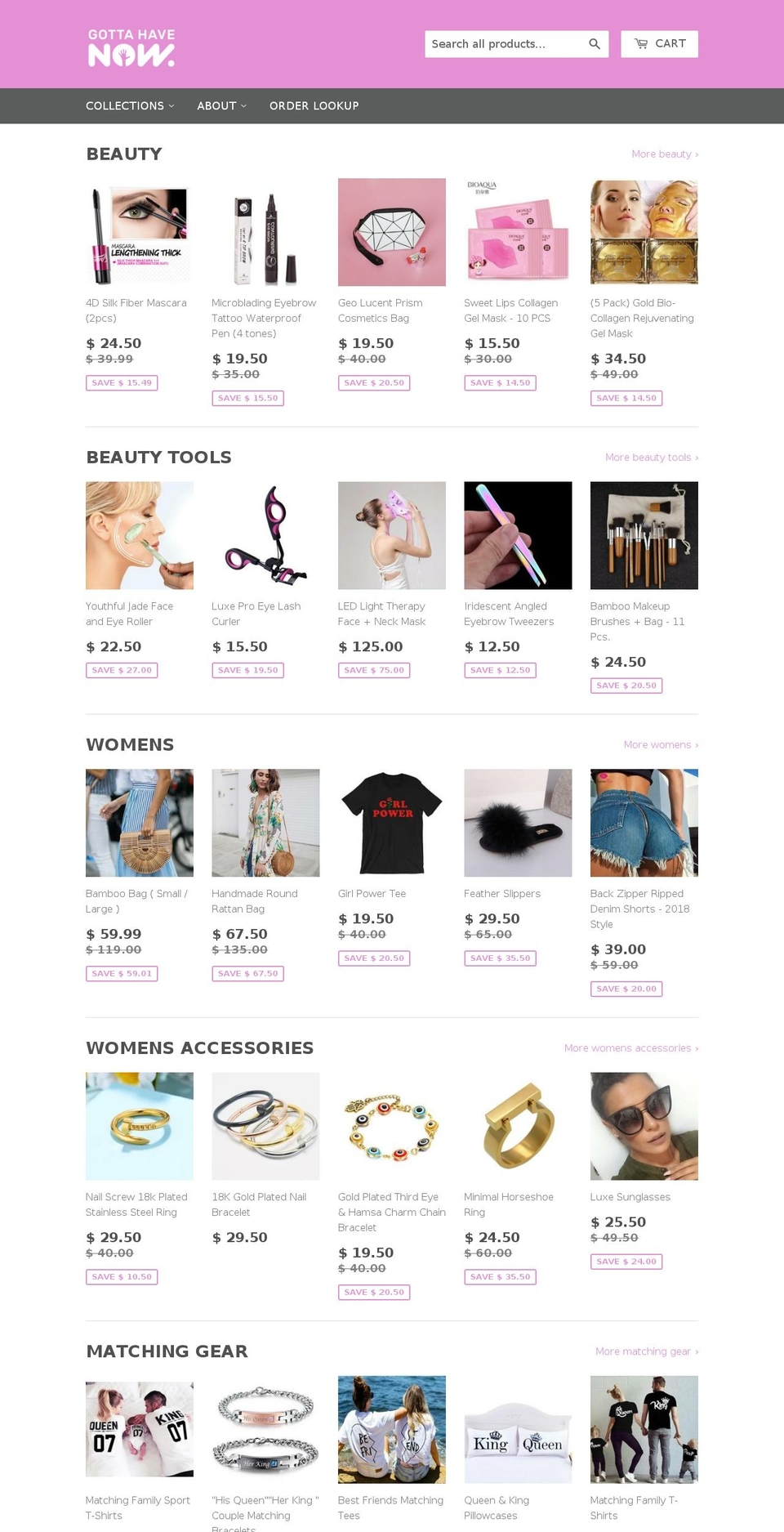 gottahavenow.com shopify website screenshot