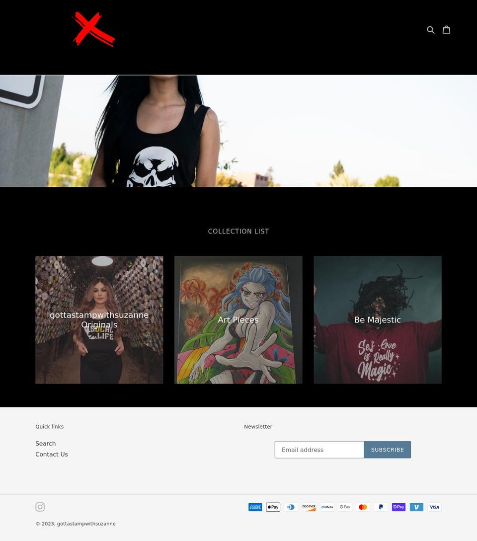 gottastampwithsuzanne.com shopify website screenshot