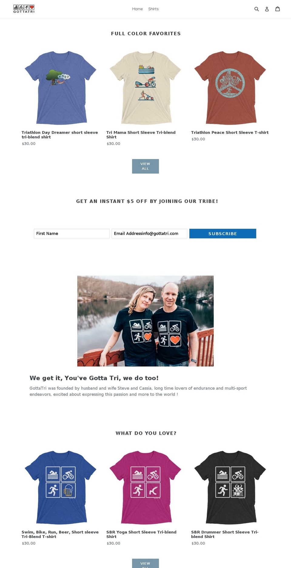 gottatri.com — Shopify storefront screenshot