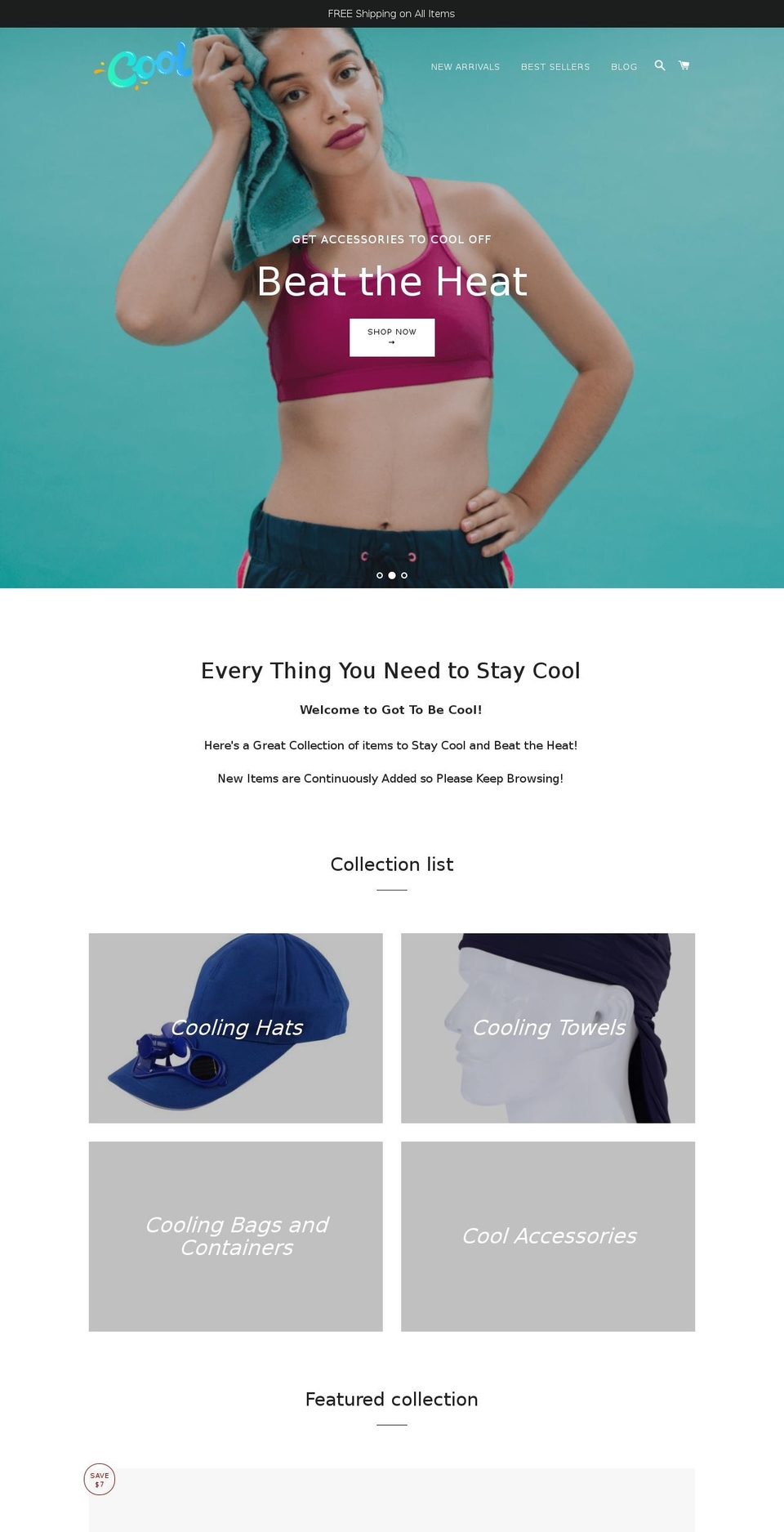 gottobecool.com shopify website screenshot