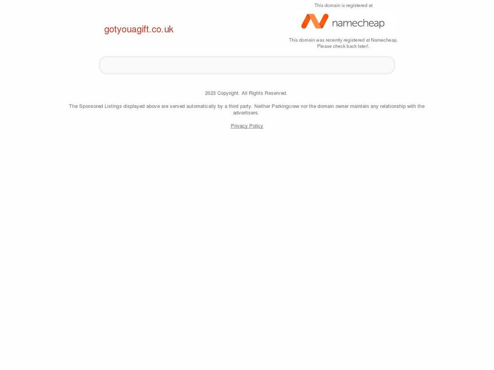 gotyouagift.co.uk shopify website screenshot