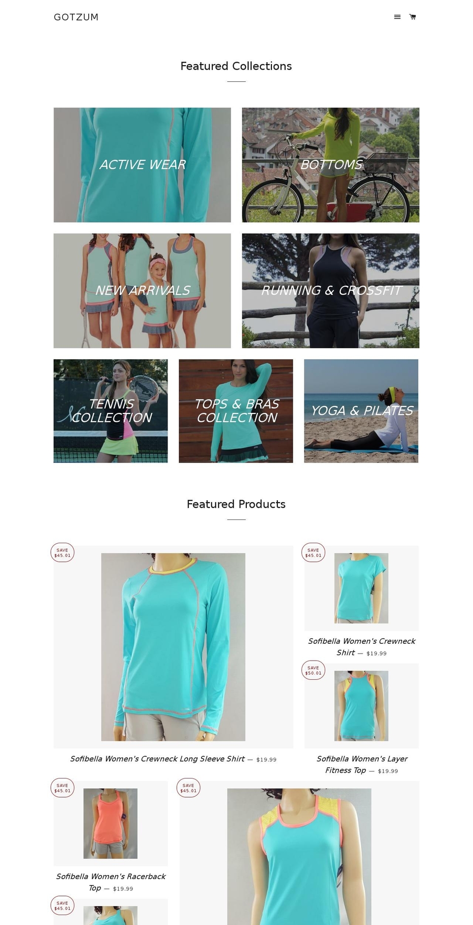 gotzum.com — Shopify storefront screenshot