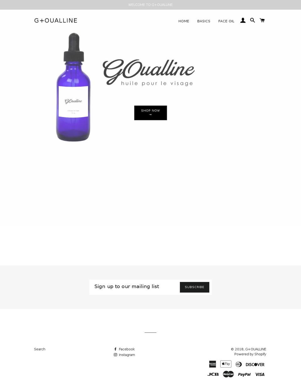 goualline.com shopify website screenshot