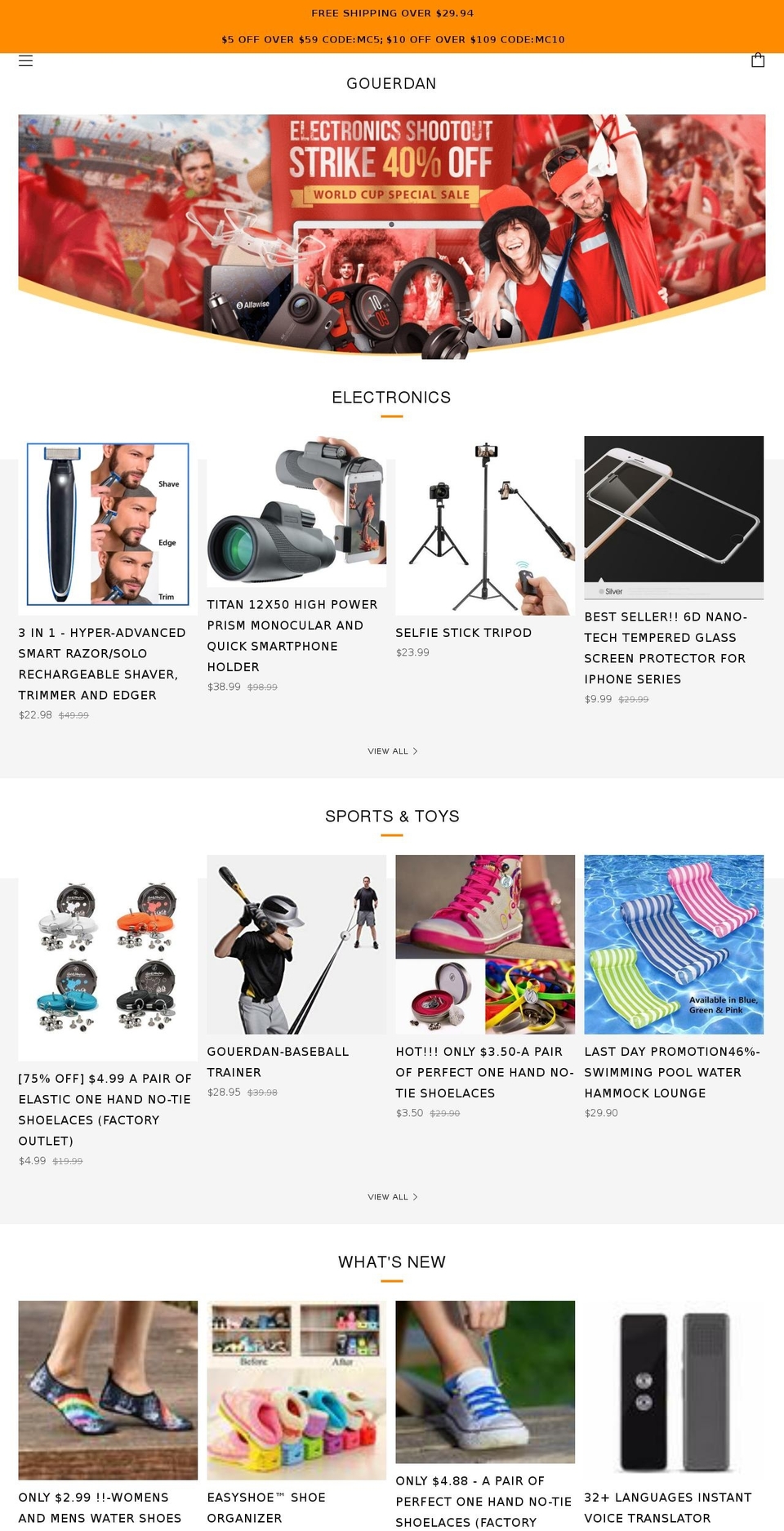 gouerdan.com — Shopify storefront screenshot