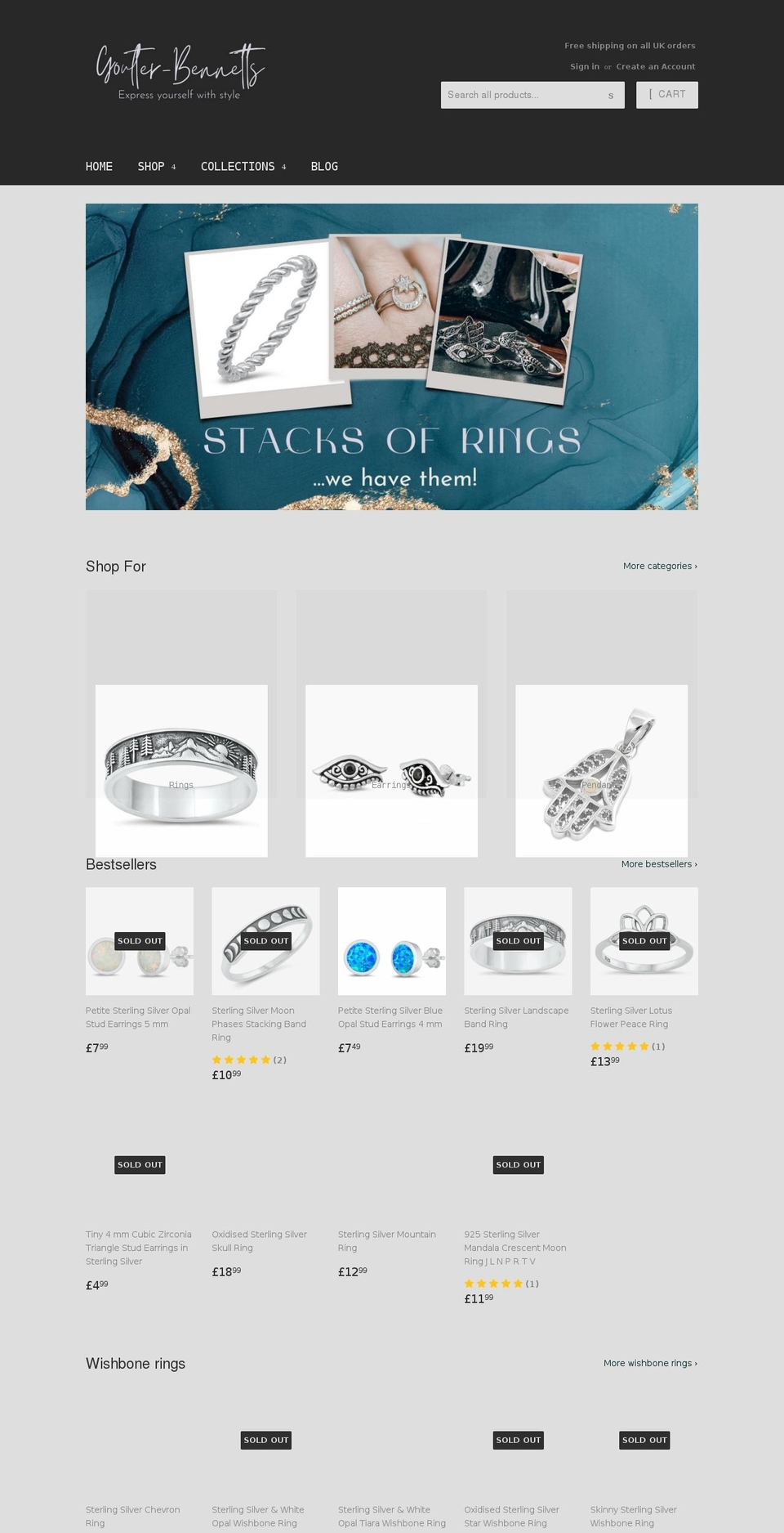 goulterbennetts.com shopify website screenshot