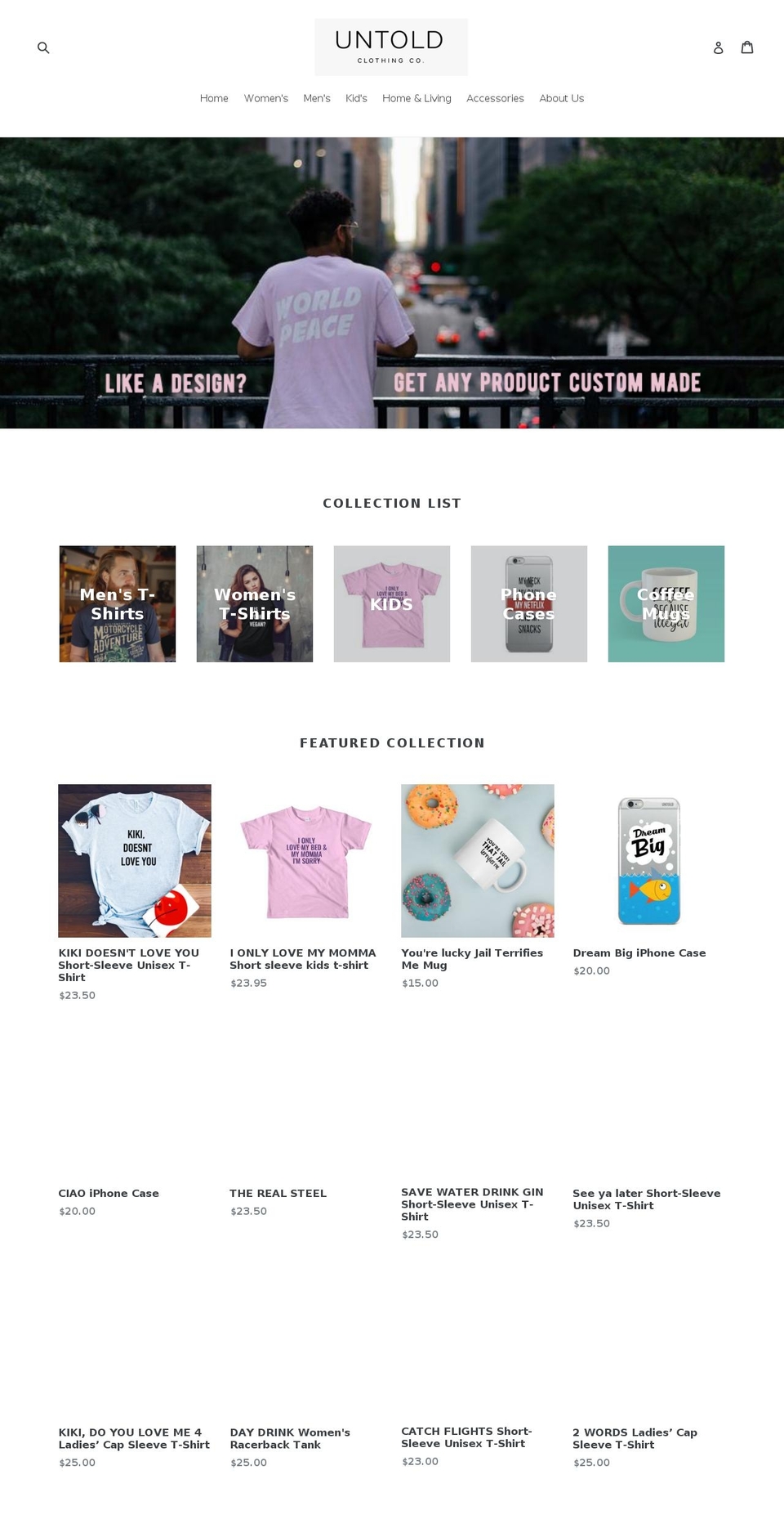 gountold.com — Shopify storefront screenshot