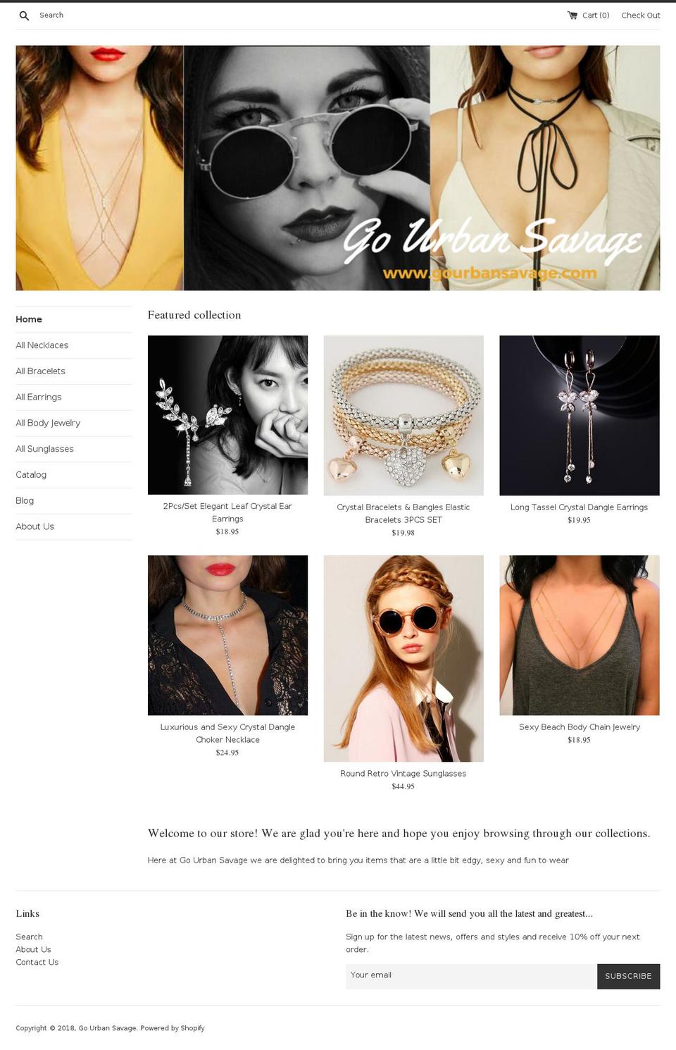 gourbansavage.com — Shopify storefront screenshot