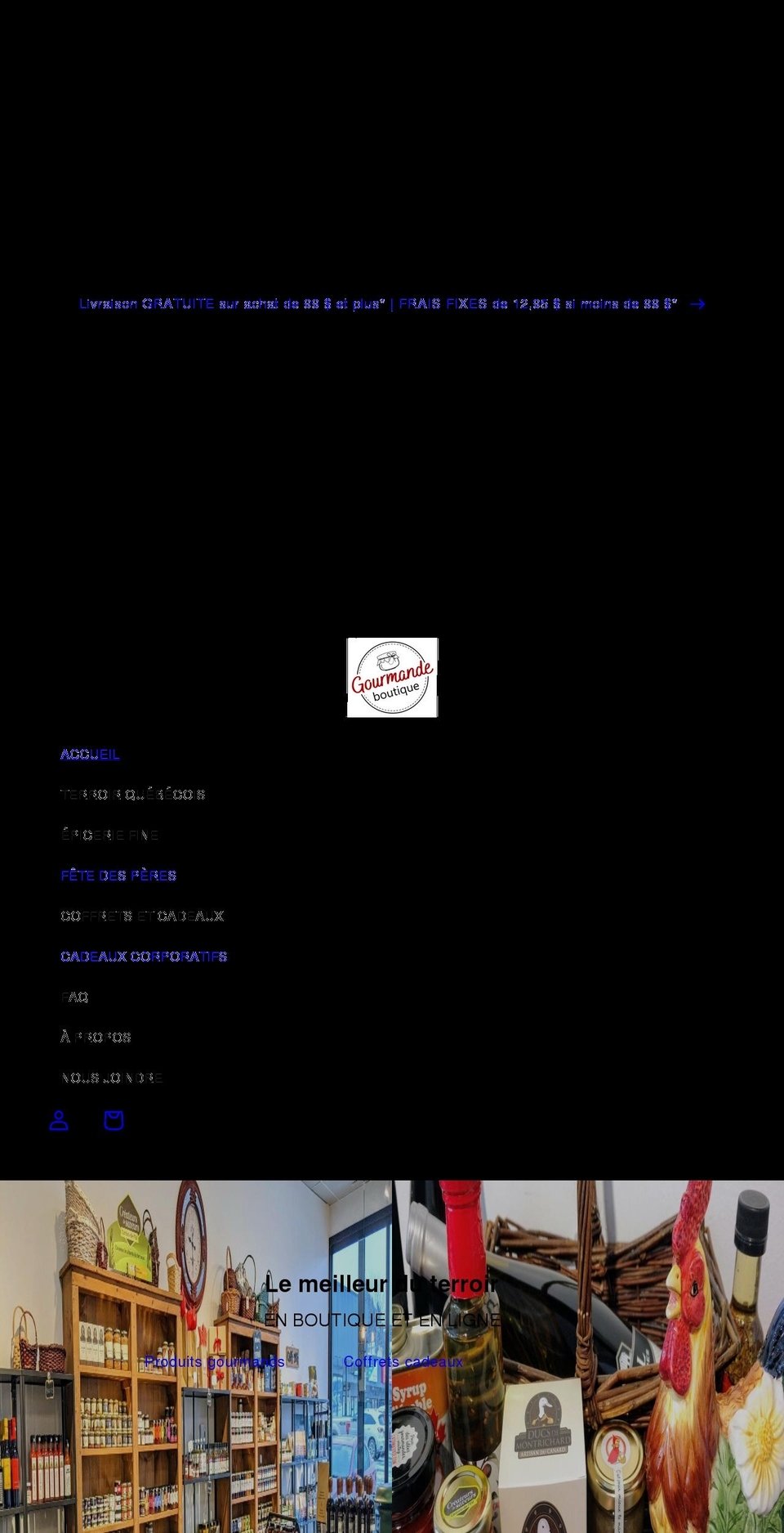 gourmandeboutique.com — Shopify storefront screenshot